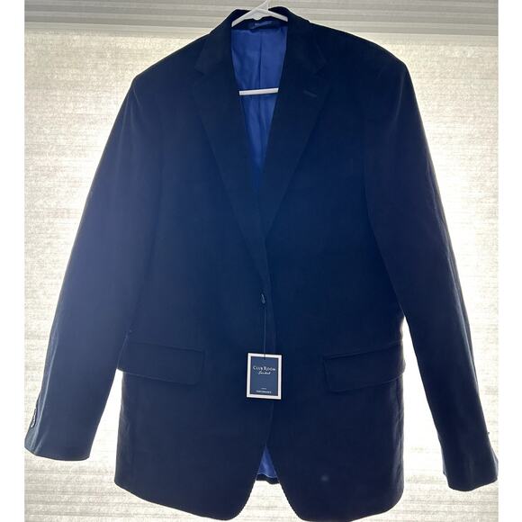 NWT Club Room Men’s Black Corduroy Blazer Jacket 38R Modern Fit - Picture 4 of 7